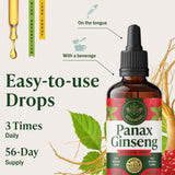 HERBAMAMA Korean Red Ginseng Extract Drops label close-up