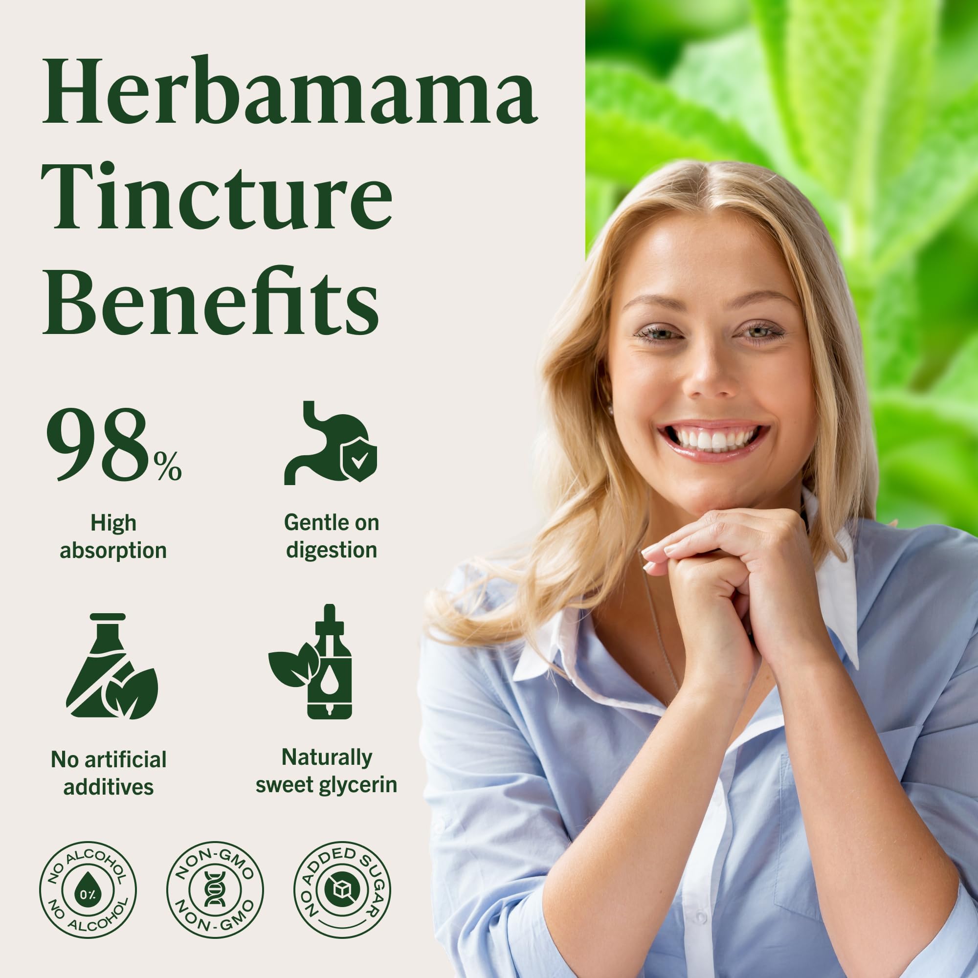 HERBAMAMA Lemon Balm Drops 272g ingredients list