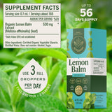 HERBAMAMA Lemon Balm Drops 272g label close-up