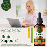 HERBAMAMA Lion's Mane Mushroom Drops bottle with label