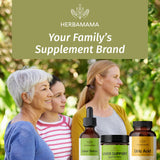 HERBAMAMA Liver Support Gummies in a hand