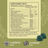 HERBAMAMA Liver Support Gummies with a few gummies scattered
