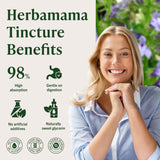 HERBAMAMA Lobelia Tincture ingredients list on packaging