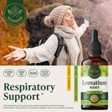 HERBAMAMA Lomatium Dissectum Tincture 285g dropper bulb