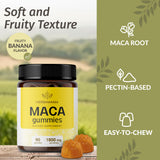 HERBAMAMA Maca Root Gummies in hand for on-the-go use