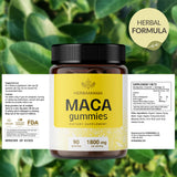 HERBAMAMA Maca Root Gummies with fresh bananas