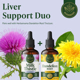 HERBAMAMA Milk Thistle Supplement 600mg product label