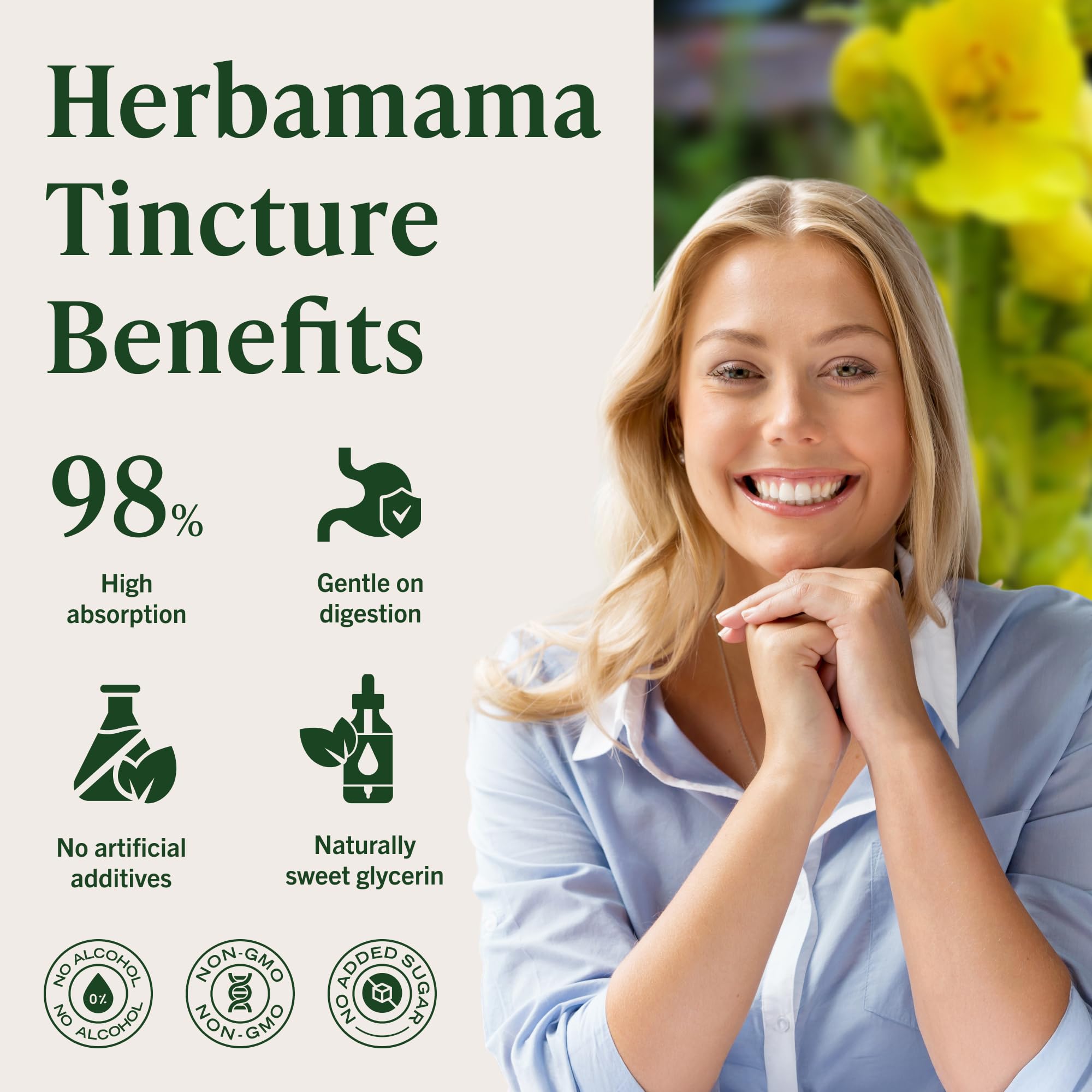 HERBAMAMA Mullein Leaf Extract packaging