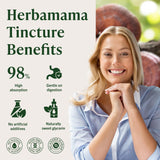 HERBAMAMA Mushroom Supplement Drops dropper bulb close-up