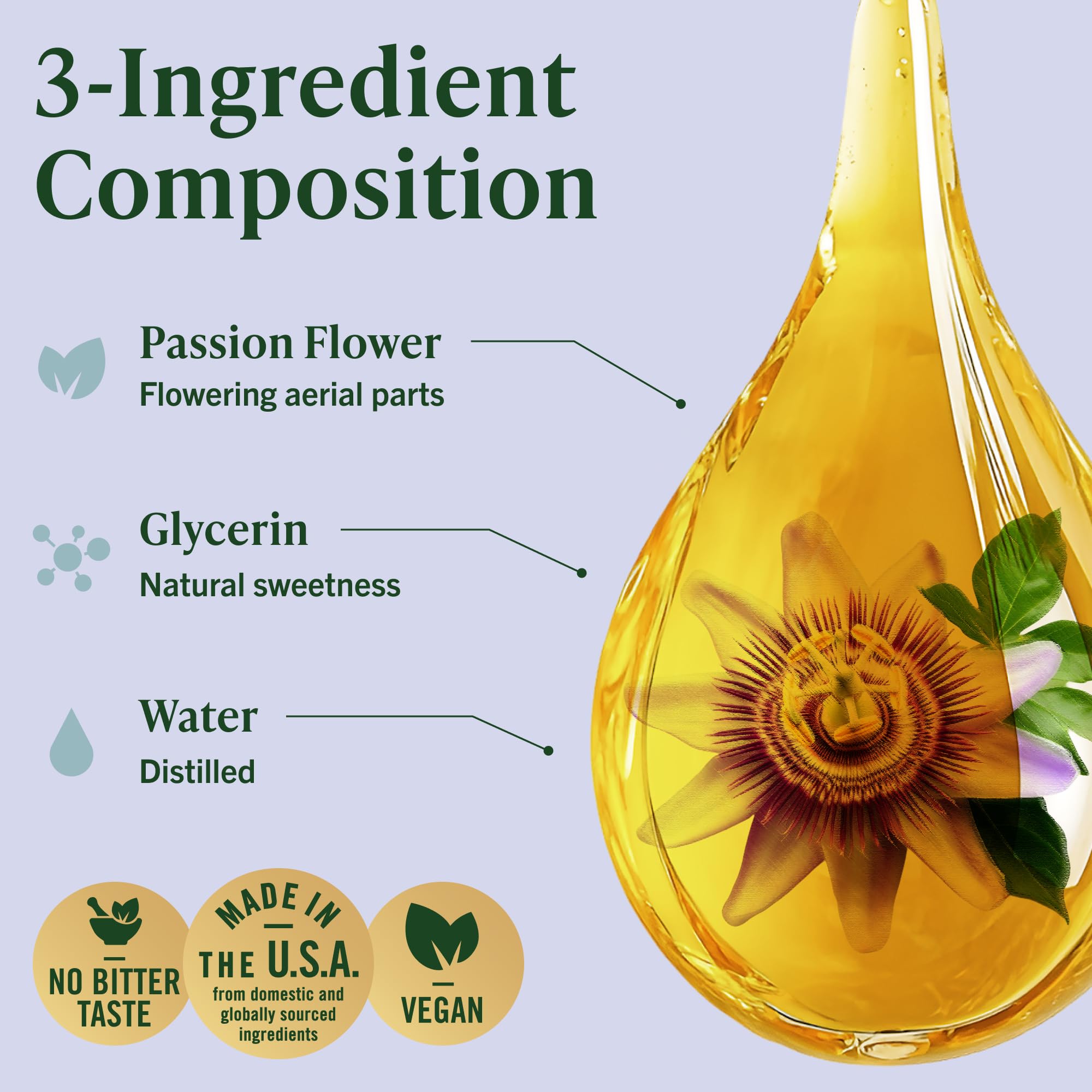 HERBAMAMA Passion Flower Tincture ingredients list