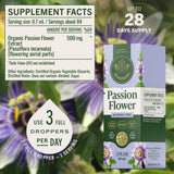 HERBAMAMA Passion Flower Tincture packaging side view