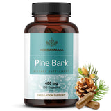 HERBAMAMA Pine Bark Extract Capsules front view with bottle label