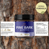HERBAMAMA Pine Bark Extract Gummies packaging back view