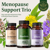 HERBAMAMA Rhodiola Rosea Capsules 1000mg bottle with measuring spoon