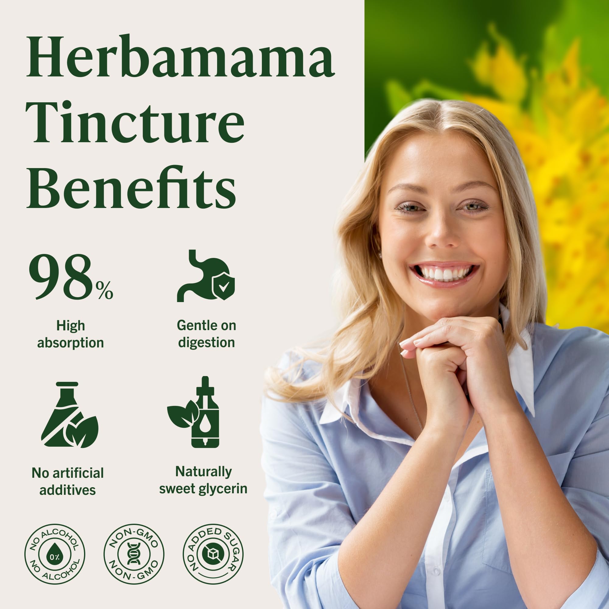 HERBAMAMA Rhodiola Rosea Tincture 113g lifestyle scene