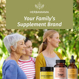 HERBAMAMA Sage Capsules with a measuring spoon