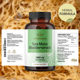 HERBAMAMA Sea Moss Capsules in natural setting