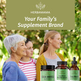 HERBAMAMA Sea Moss Capsules with measuring spoon