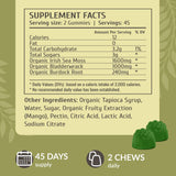 HERBAMAMA Sea Moss Gummies bottle side view