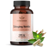 HERBAMAMA Stinging Nettle Capsules 1200mg front view