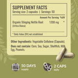 HERBAMAMA Stinging Nettle Capsules 1200mg ingredients list