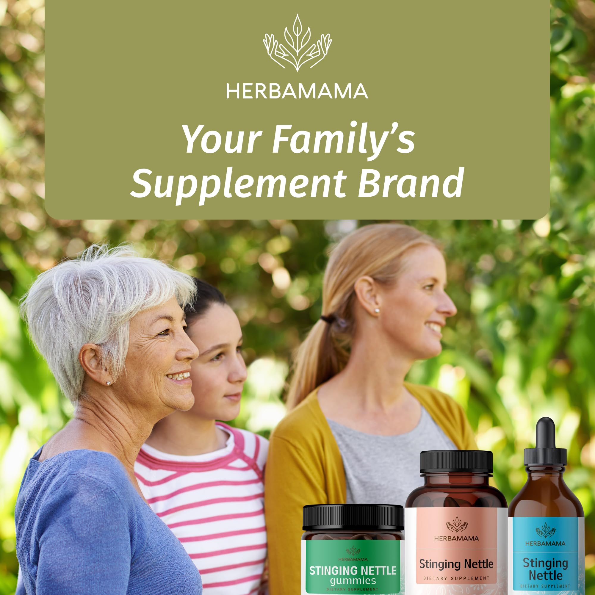 HERBAMAMA Stinging Nettle Capsules 1200mg lifestyle setting