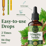 HERBAMAMA Stinging Nettle Tincture 272g back label