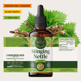 HERBAMAMA Stinging Nettle Tincture 272g with glass of water