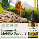 HERBAMAMA Turmeric Curcumin Liquid Drops 670mg bottle with dropper