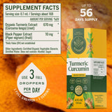 HERBAMAMA Turmeric Curcumin Liquid Drops 670mg ingredients list