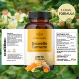 HERBAMAMA Turmeric Curcumin with Boswellia packaging details