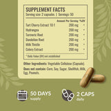 HERBAMAMA Uric Acid Support Capsules bottle with label