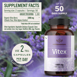 HERBAMAMA Vitex Chasteberry Capsules with a measuring spoon