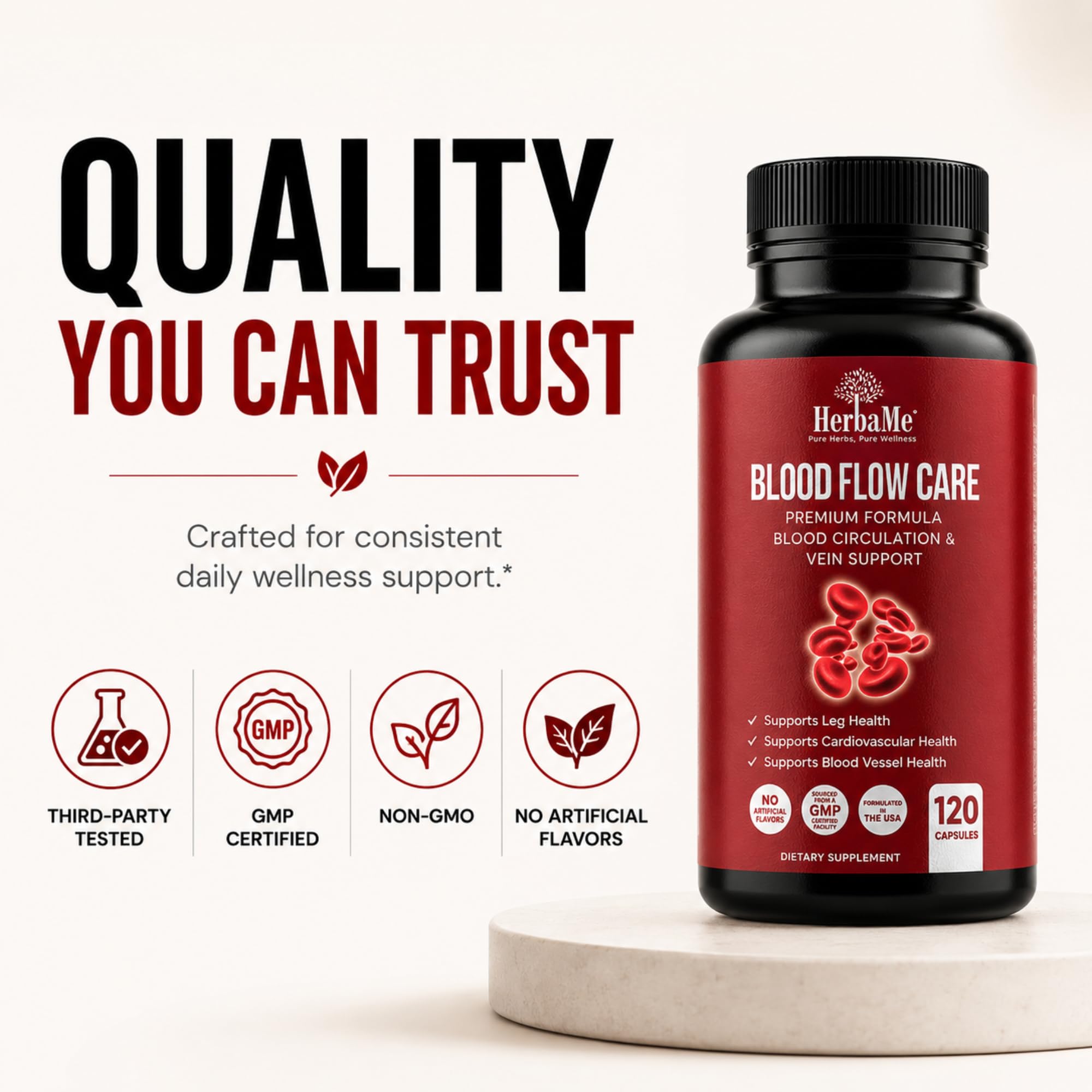 HerbaMe Cayenne Supplement with surrounding herbs for context