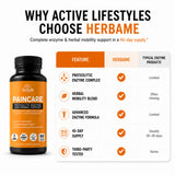 HerbaMe Multi-Enzymes Supplement with fresh ginger and pineapple