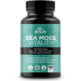HerbaMe Organic Sea Moss supplement bottle front view