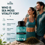 HerbaMe Organic Sea Moss supplement label details