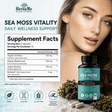 HerbaMe Organic Sea Moss supplement packaging