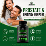 HerbaMe Saw Palmetto Supplement back view with ingredient list
