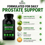 HerbaMe Saw Palmetto Supplement close-up of capsules
