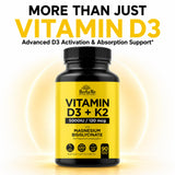 HerbaMe Vitamin D3 5000 IU side view with label