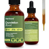 HERBANA Dandelion Root Liquid Extract 2 fl oz front view
