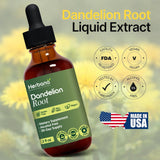 HERBANA Dandelion Root Liquid Extract on a kitchen counter