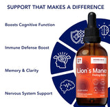 HERBANA MANUFACTURING Lion's Mane Liquid Extract lifestyle scene