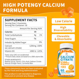 Herbance Calcium Citrate Gummies 1200mg packaging side view