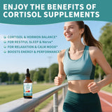 Herbance Cortisol Liquid Drops packaging with dosage instructions