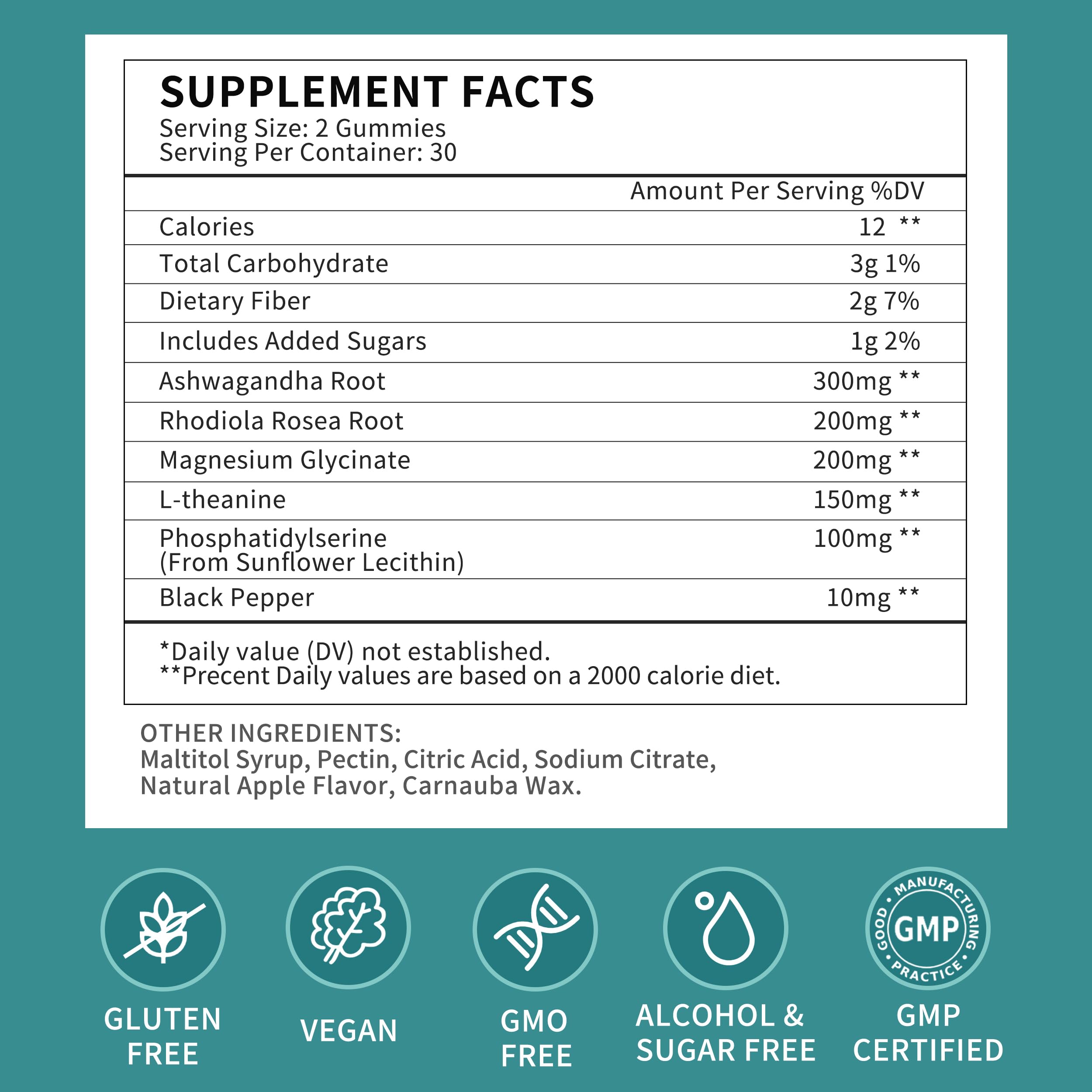 Herbance Cortisol Support Gummies on a table
