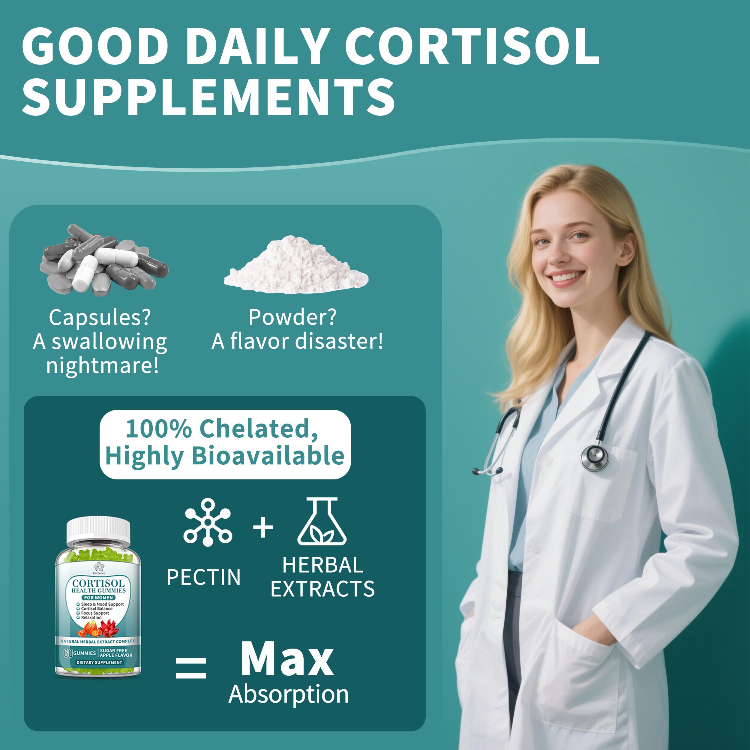Herbance Cortisol Support Gummies packaging