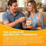 Herbance Magnesium L-Threonate Gummies in a bowl with fresh oranges