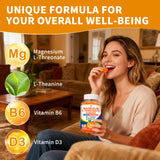 Herbance Magnesium L-Threonate Gummies side view with nutritional information